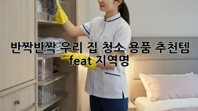 반짝반짝 우리 집✨ 청소 용품 추천템 (feat. [지역명])