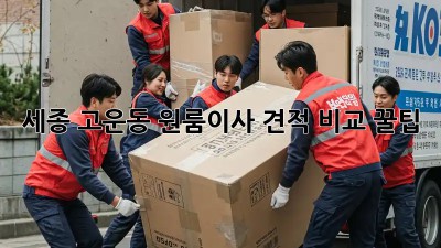 세종 고운동 원룸이사 견적 비교 꿀팁🍯