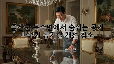 금산군 복수면에서 숨쉬는 공기 바꾸기: 공기질 개선 청소
