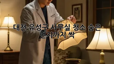 대전 유성구 사무실 청소🧹 숨은 먼지까지 싹!✨