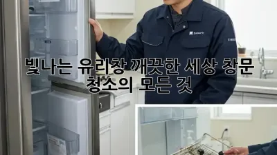 빛나는 유리창, 깨끗한 세상: 창문 청소의 모든 것