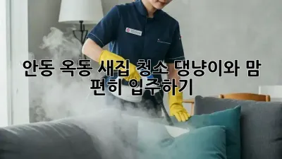 🐶🐱 안동 옥동 새집 청소, 댕냥이와 맘 편히 입주하기! ✨