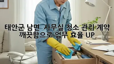 태안군 남면 🏖️ 사무실 청소 관리 계약, ✨ 깨끗함으로 업무 효율 UP!