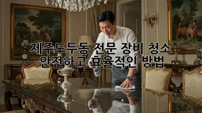 제주도두동 전문 장비 청소: 안전하고 효율적인 방법