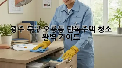 광주 북구 오룡동 단독주택 청소 완벽 가이드