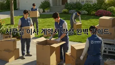 사무실 이사, 계약서 작성 완벽 가이드