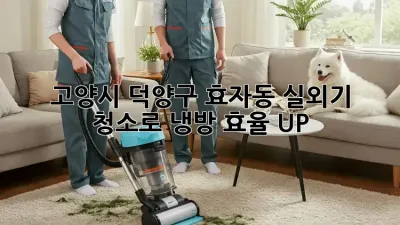 고양시 덕양구 효자동 실외기 청소로 냉방 효율 UP!