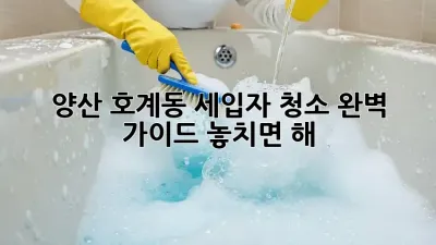 양산 호계동 세입자 청소🧹 완벽 가이드: 놓치면 損해! 😭