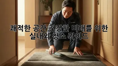 쾌적한 공간, 건강한 미래를 위한 실내외 청소 가이드