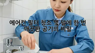 에어컨 필터 청소, 몇 달에 한 번? 깨끗한 공기의 비밀!