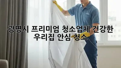 광명시 프리미엄 청소업체: 건강한 우리집, 안심 청소!