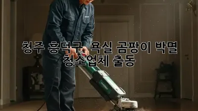 청주 흥덕구 🏠 욕실 곰팡이 박멸! 청소업체 출동! 💨