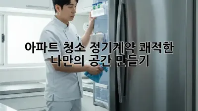 아파트 청소 정기계약, 쾌적한 나만의 공간 만들기 ✨