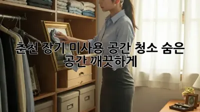 춘천 장기 미사용 공간 청소🧹 숨은 공간, 깨끗하게!