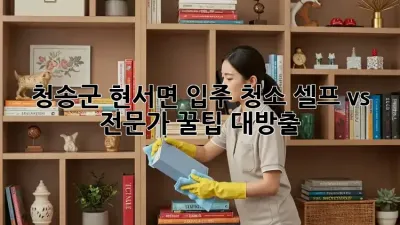 청송군 현서면 입주 청소🏡✨: 셀프 vs 전문가? 꿀팁 대방출!