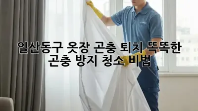 일산동구 옷장 곤충 퇴치🧹✨ 똑똑한 곤충 방지 청소 비법!