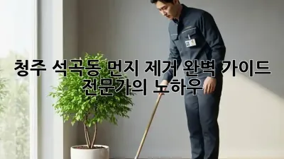 청주 석곡동 먼지 제거 완벽 가이드: 전문가의 노하우