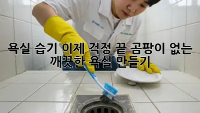 욕실 습기, 이제 걱정 끝! 곰팡이 없는 깨끗한 욕실 만들기