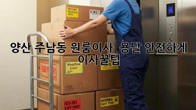양산 주남동 원룸이사 🚚 용달 안전하게! #이사꿀팁