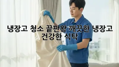 냉장고 청소 끝판왕: 깨끗한 냉장고, 건강한 식탁!