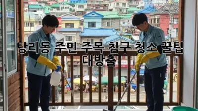 🛌 당리동 주민 주목! 침구 청소, 꿀팁 대방출 ✨