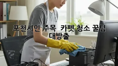 포천시민 주목! ✨ 카펫 청소 꿀팁 대방출 🏡