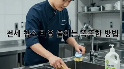 전세 청소, 비용 줄이는 똑똑한 방법!