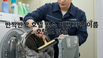 ✨반짝반짝 호텔 청소 비법✨ [지역 이름] 호텔도 안심! 🧼