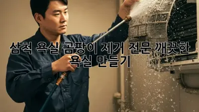 삼척 욕실 곰팡이 제거 전문: 깨끗한 욕실 만들기