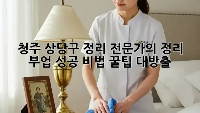 청주 상당구 정리 전문가의 정리 부업 성공 비법 꿀팁 대방출! 🏡✨
