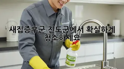 새집증후군, 진도군에서 확실하게 청소하세요!