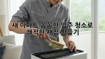 새 아파트? 꼼꼼한 입주 청소로 쾌적한 새집 만들기!
