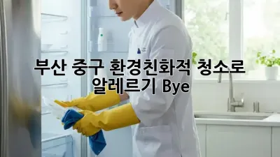 부산 중구🏡 환경친화적 청소로 알레르기 Bye! 👋