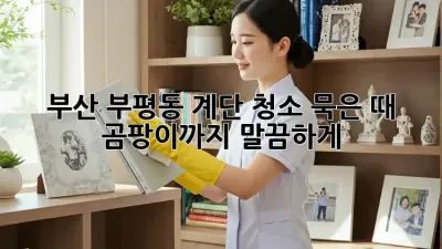 부산 부평동 계단 청소: 묵은 때, 곰팡이까지 말끔하게!