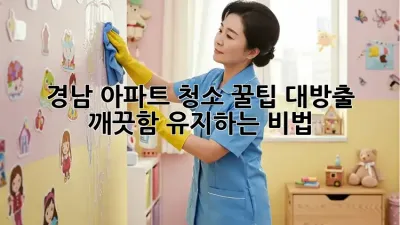 경남 아파트 청소✨ 꿀팁 대방출! 깨끗함 유지하는 비법🏡