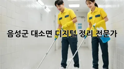 음성군 대소면 디지털 정리 전문가 📱💻✨