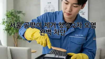 🏡 서울 곰팡이 제거 청소, 2차 오염 완벽 차단! ✨