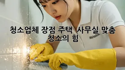 청소업체 장점: 주택 & 사무실 맞춤 청소의 힘 ✨