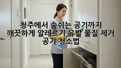 청주에서 숨쉬는 공기까지 깨끗하게! 알레르기 유발 물질 제거 공기 청소법