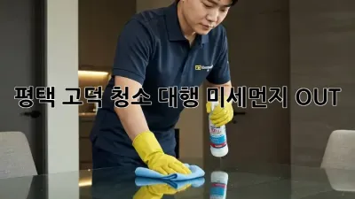 평택 고덕 청소 대행🧹✨ 미세먼지 OUT!