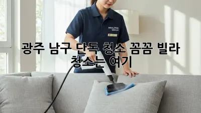광주 남구 단독 청소🧹✨ 꼼꼼 빌라 청소는 여기!