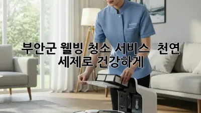 부안군 웰빙 청소 서비스 ✨ 천연 세제로 건강하게!
