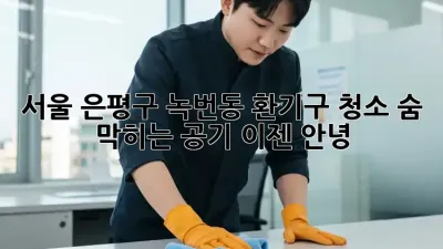 서울 은평구 녹번동 환기구 청소: 숨 막히는 공기, 이젠 안녕!