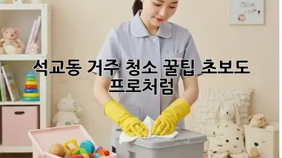 석교동 거주 청소 꿀팁🍯: ✨초보도 프로처럼!