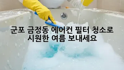 군포 금정동 에어컨 필터 청소로 시원한 여름 보내세요!