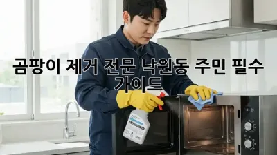 곰팡이 제거 전문, 낙원동 주민 필수 가이드 🏠