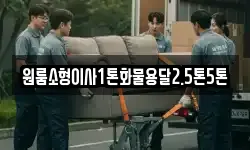원룸소형이사1톤화물용달2.5톤5톤