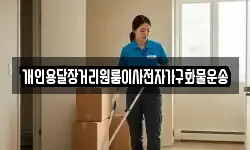 개인용달장거리원룸이사전자가구화물운송