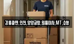 강릉콜밴,인천,양양공항,원룸이사,MT,소형