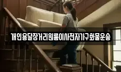 개인용달장거리원룸이사전자가구화물운송